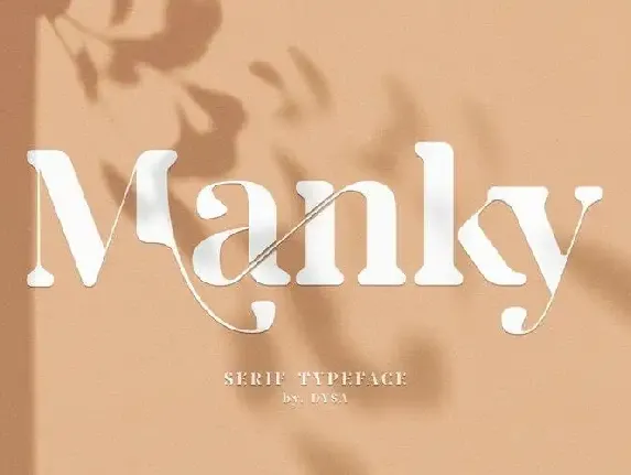 Manky Serif font