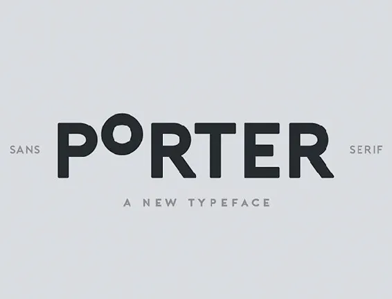 Porter font