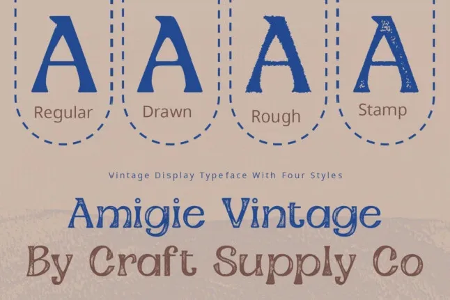 Amigie Vintage font