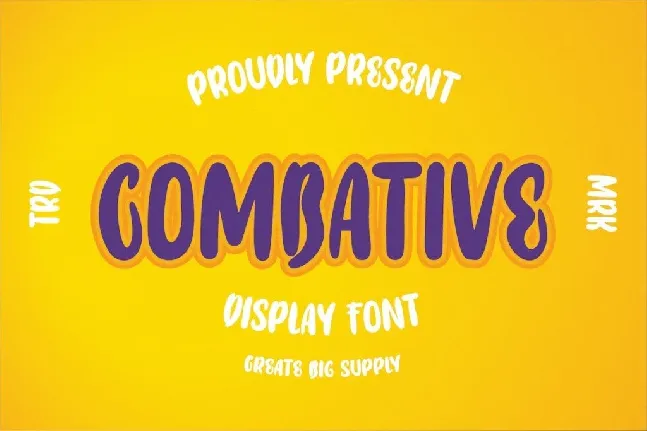 Combative font