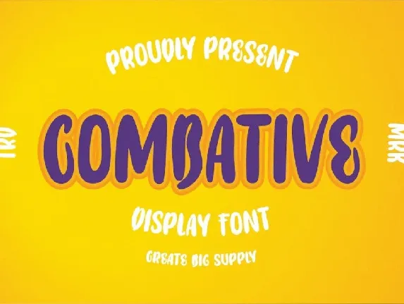 Combative font