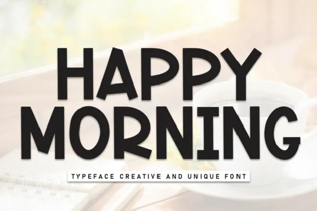 Happy Morning Display font