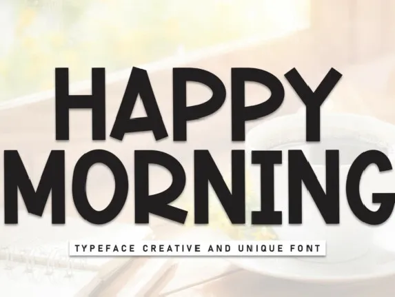 Happy Morning Display font