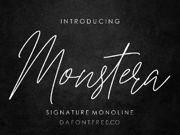 Monstera font