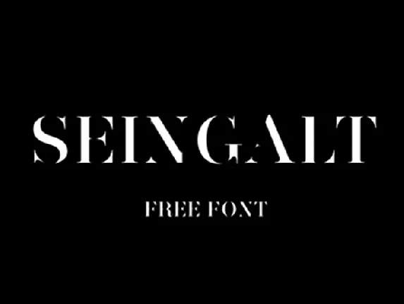 Seingalt Typeface Free font