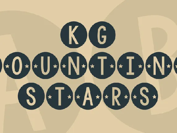 KG Counting Stars font