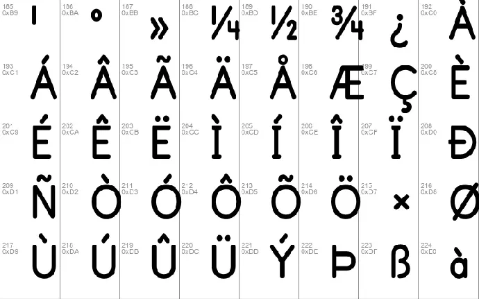 Primer font