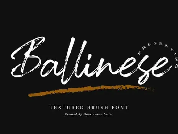 Ballinese Brush font