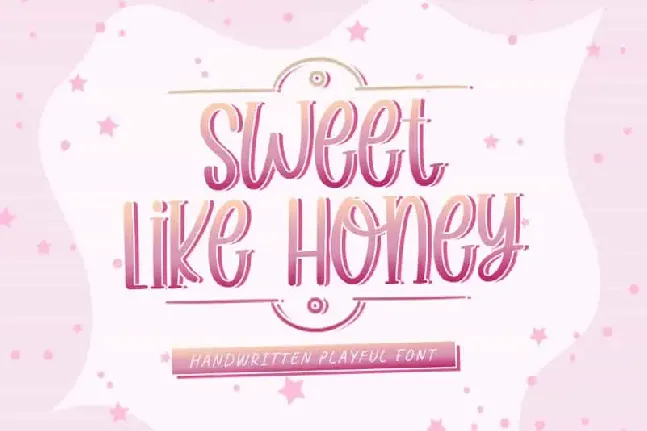 Sweet Like Honey Display font