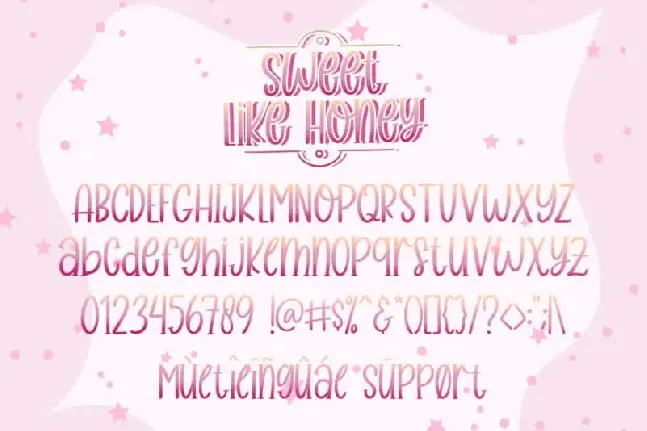 Sweet Like Honey Display font