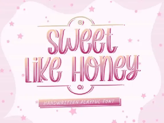 Sweet Like Honey Display font