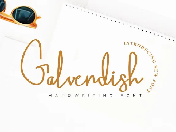 Galvendish Handwritten font