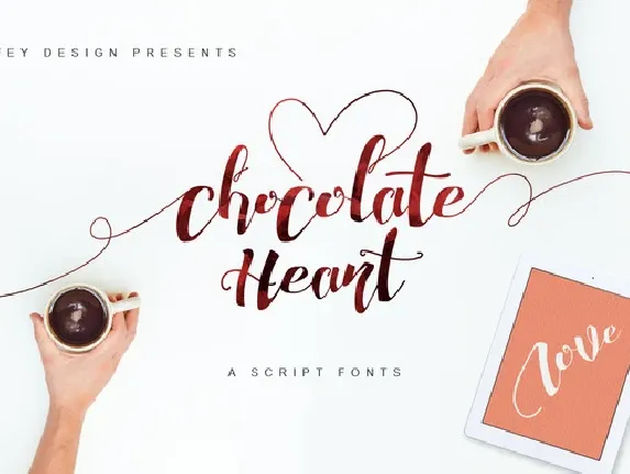 Chocolate Heart Script Free font