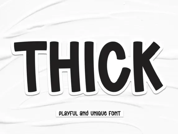 Thick Display font