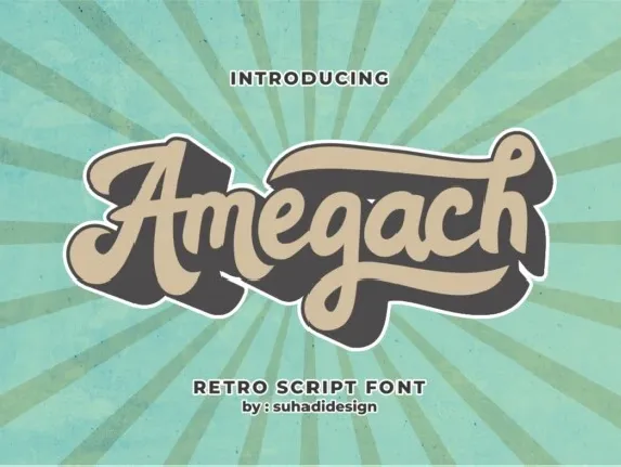 Amegach Script font