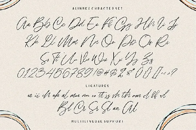 Alinnea Signature font