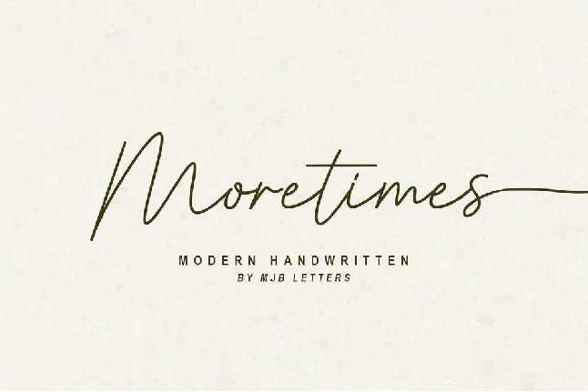 Moretimes font