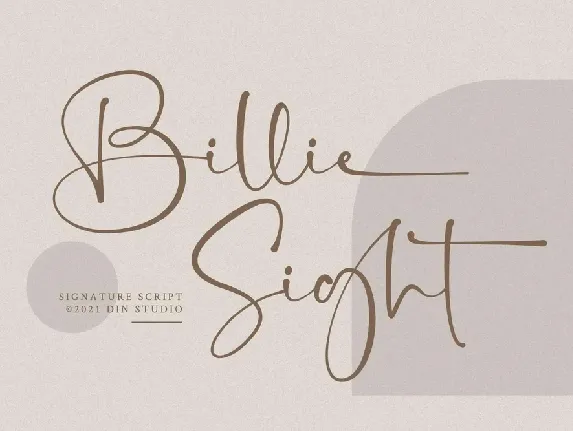 Billie Sight font