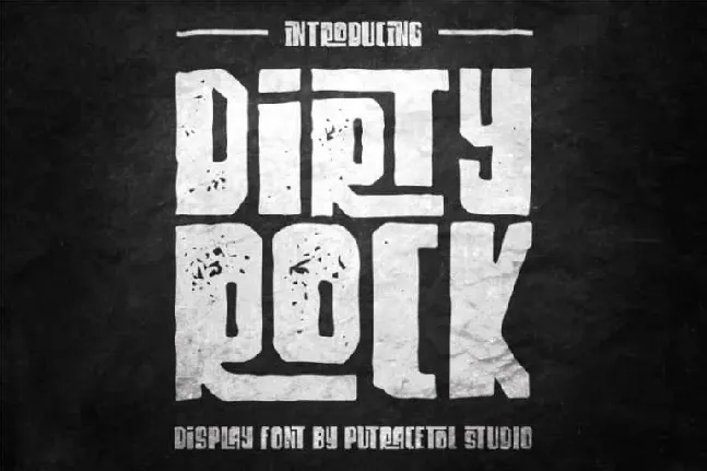 Dirty Rock font