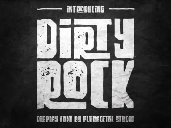 Dirty Rock font