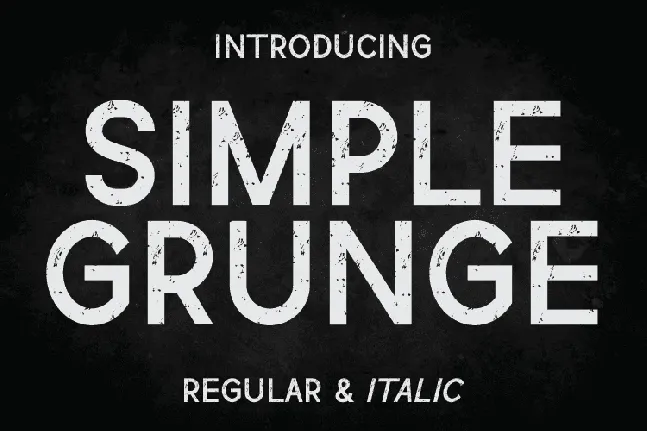 Simple Grunge font