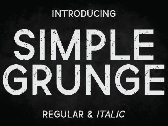 Simple Grunge font