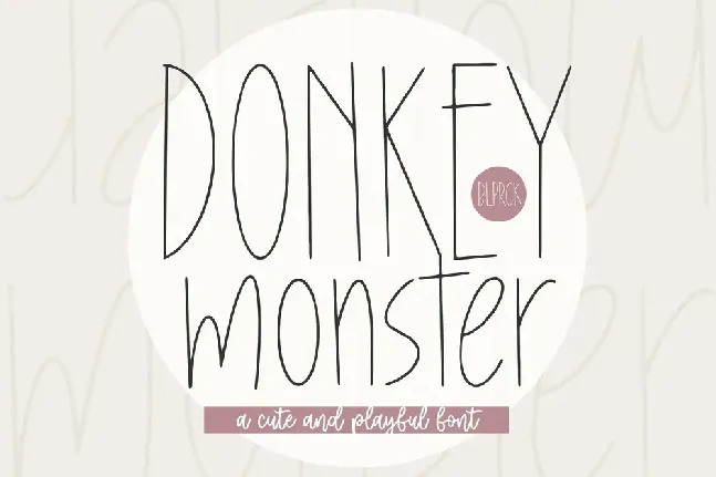 Donkey Monster font