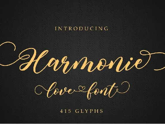 Harmonie font