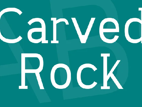 Carved Rock font