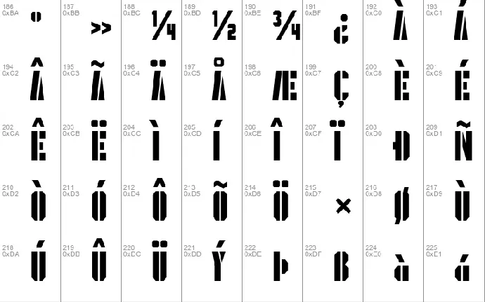 President Gas font