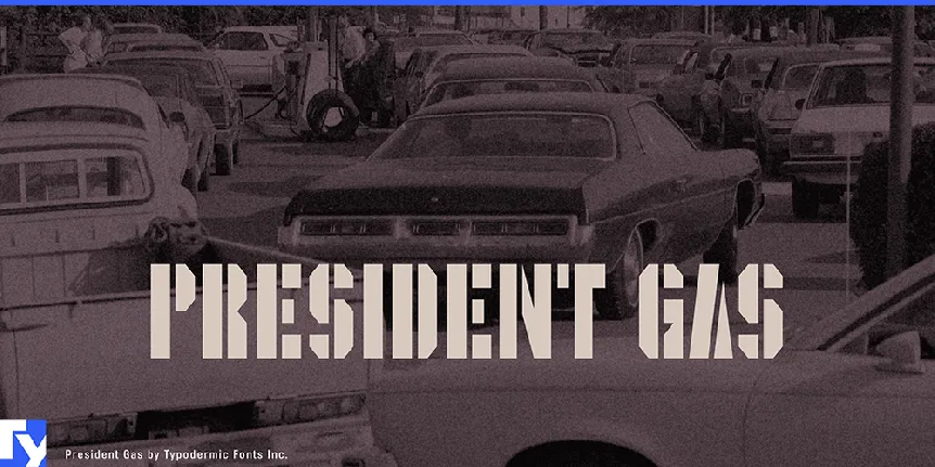 President Gas font