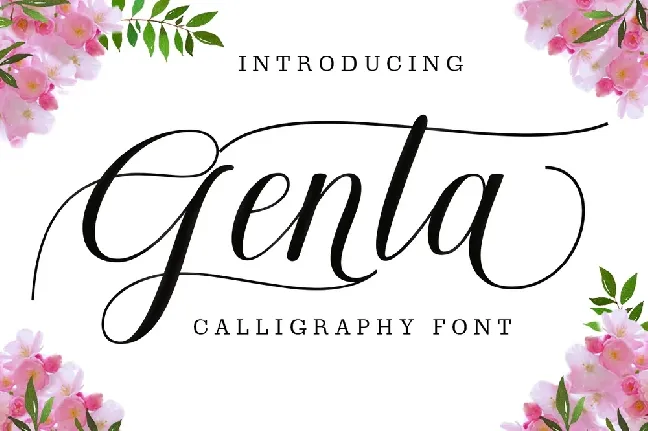 Genta Calligraphy font