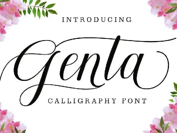 Genta Calligraphy font