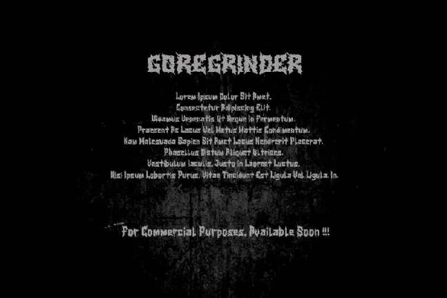 GoreGrinder font