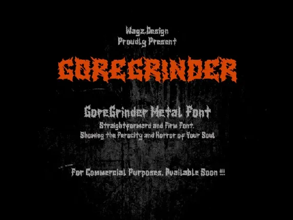 GoreGrinder font