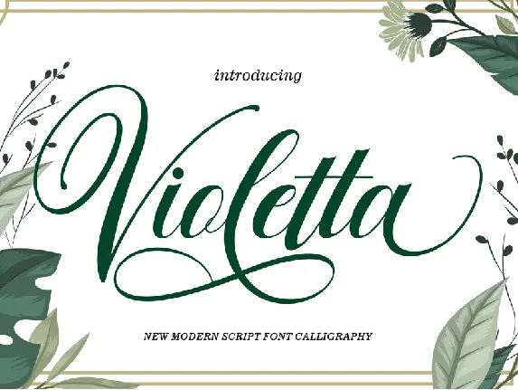 Violetta font