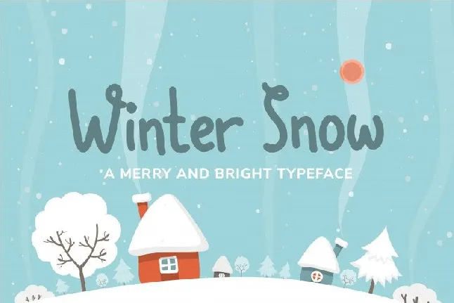 Winter Snow font