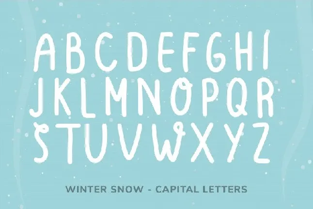 Winter Snow font