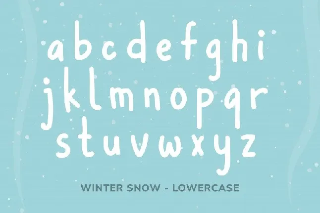 Winter Snow font