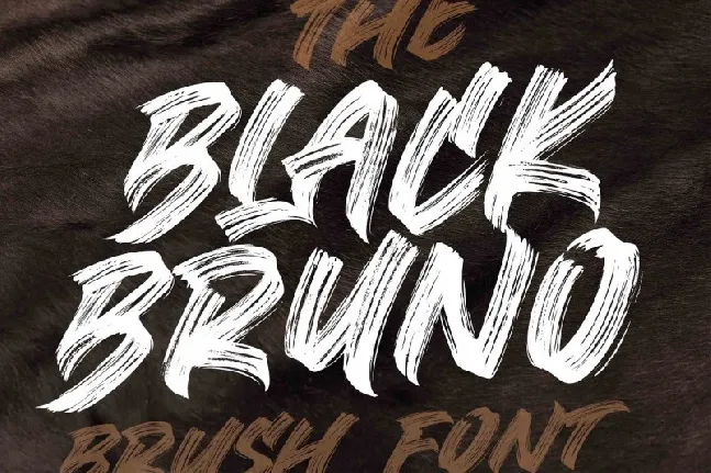 Black Bruno Brush font