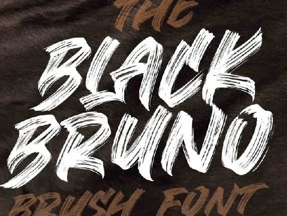 Black Bruno Brush font