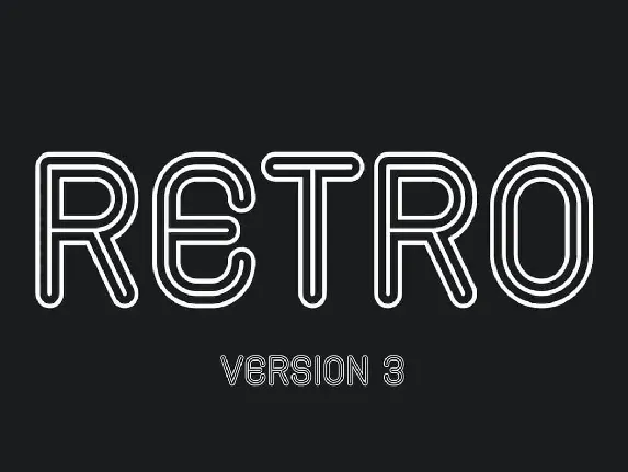 Retro V3 font