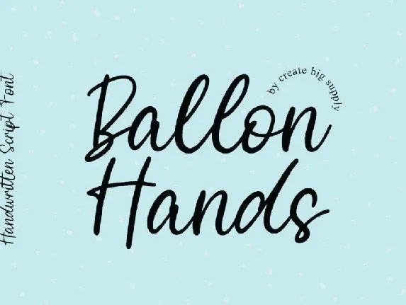 Ballon Hands font