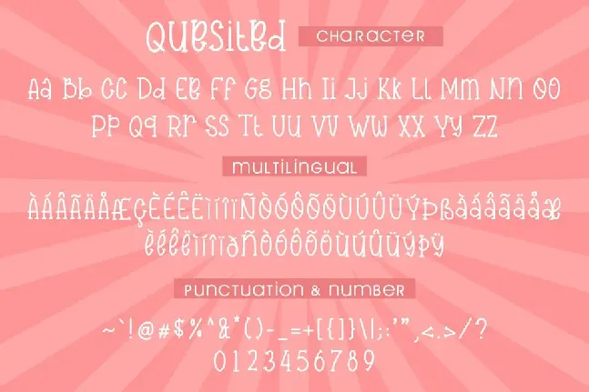 Quesited Demo Version font