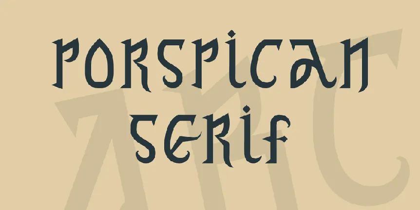 Porspican Serif font