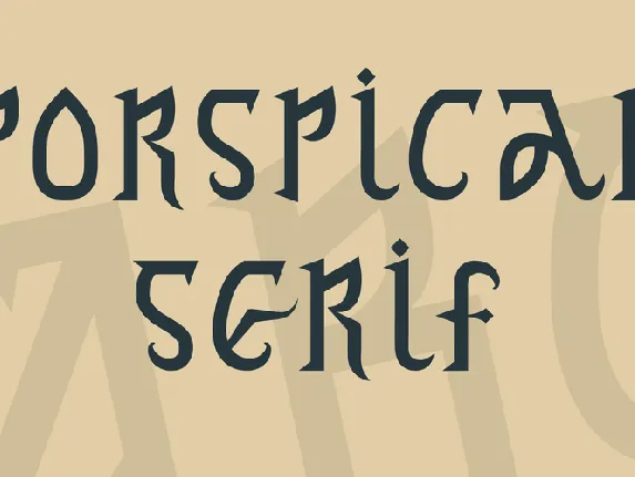 Porspican Serif font