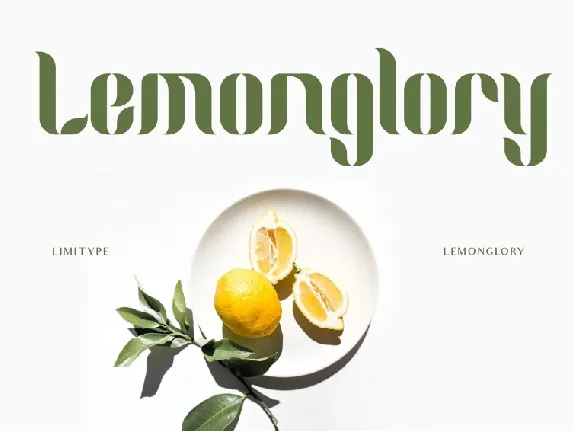 Lemon Glory font