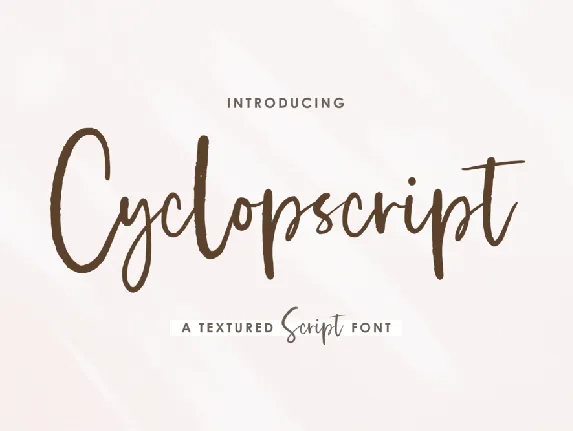 Cyclopscript font