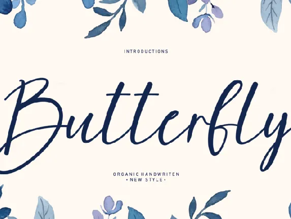 Butterfly Typeface font