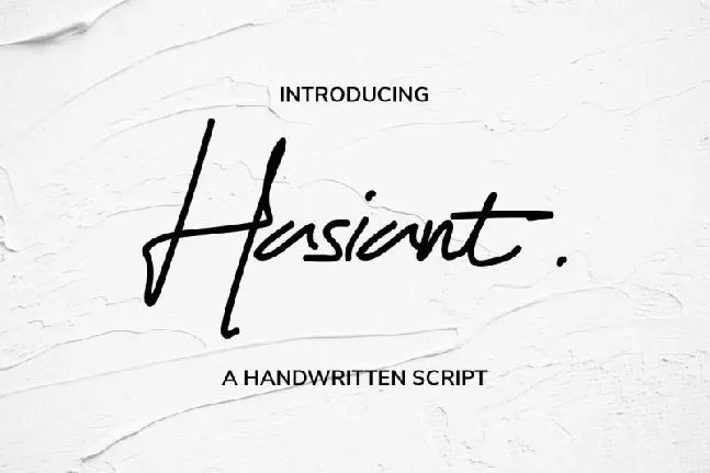 Hasiant Handwritten font